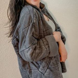 Forever 21 Quilted Zip Up Jacket